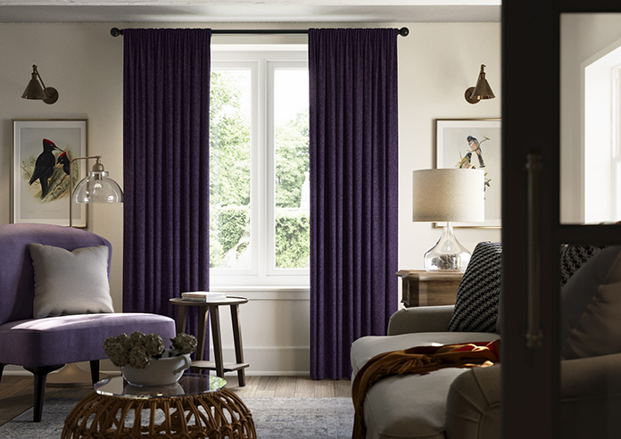 Wexley, Midnight Plum - Made to Measure Curtains - Image 3